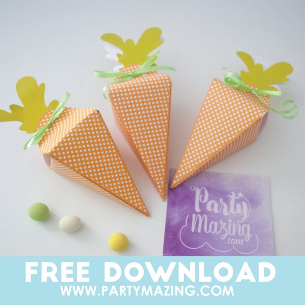 Printable Carrot Box F005 – Partymazing