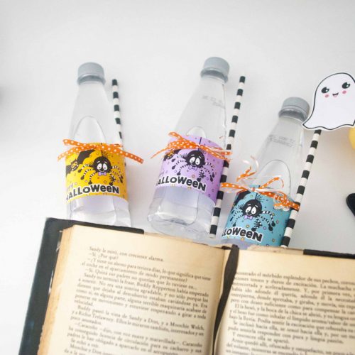 Free Spider and Bat Halloween Water Bottle Labels by Partymazing and ThePartyKitShop (5)