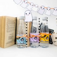Free Spider and Bat Halloween Water Bottle Labels by Partymazing and ThePartyKitShop (6)
