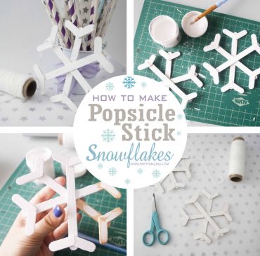 How to make Popsicle Stick Snowflakes