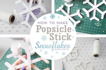 How to make Popsicle Stick Snowflakes