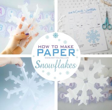 DIY How to make Paper Snowflakes [ Free Printable Guide ]