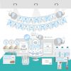 Editable Blue Elephant Boy Baby Shower Full Party Decoration Kit | BBEB2 | E030