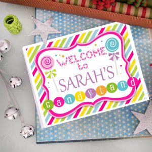 CandyLand Printable Welcome Party Sign | PK05 | E076