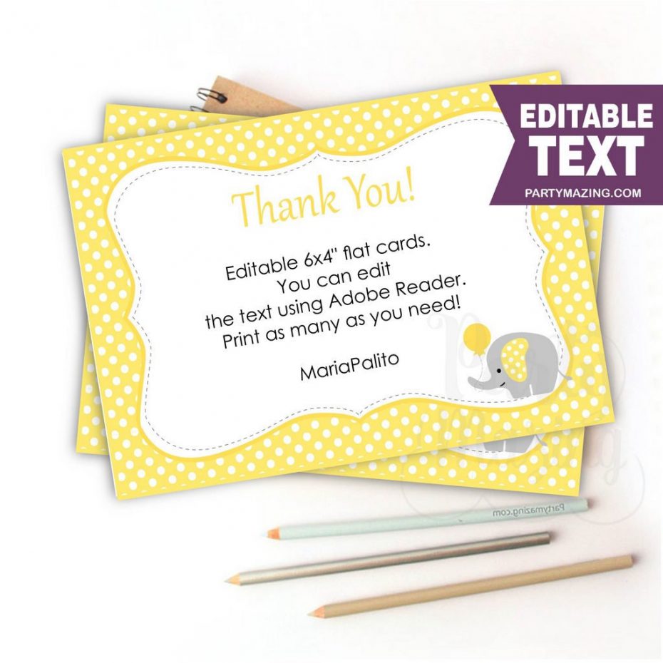 Printable Elephant Stickers, Yellow Baby Shower Labels Elephant Gift