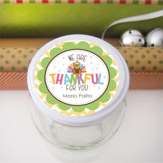 Editable We are Thankful for You Labels Tags for your Kid's Gift Tags or Round Stickers| E239 ...