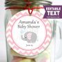 Pink Elephant Printable Baby Shower Gift Tag |PK03| E065 – Partymazing.com