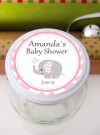 Pink Elephant Printable Baby Shower Gift Tag E065 - Partymazing