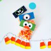 Printable Little Monster Printable Bag Toppers for your Toddler Kids Halloween Treat Bags or Party candy Bags | HOHW1 | E200