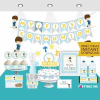 Printable My first communion Expresss Party Package Set| E018