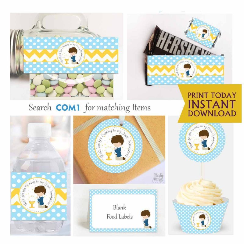 Printable My first communion Expresss Party Package Set| E018