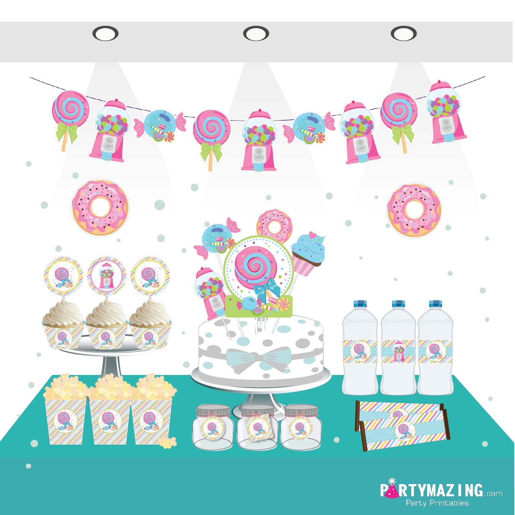 Printable Sweet Party Candyland Quick Party Printable Package