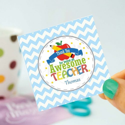 Printable Teacher Tag | Teacher Appreciation Tag |Thank You for Teaching Me so Much | School Tag | stickers |HOTE1 | E112