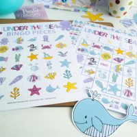 Printable Under the Sea Summer Game for your Kids and Family or Mermaid and Under the sea Party Game | E244
