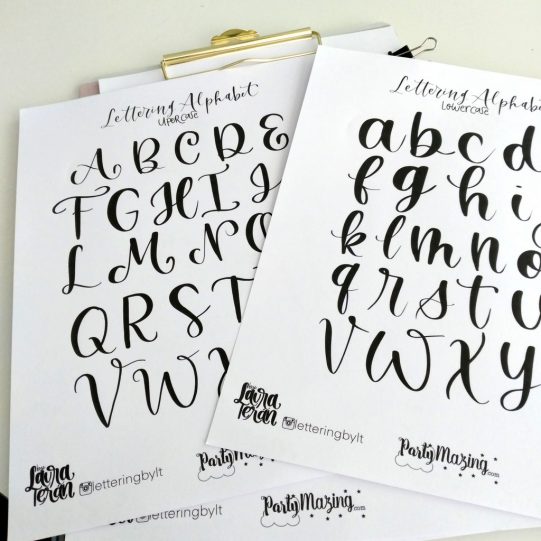 Lettering Sheet by letteringbylt - Partymazing