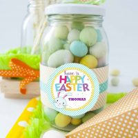 Cute Editable Happy Easter Bunny Tags for Boys and Girls | E128
