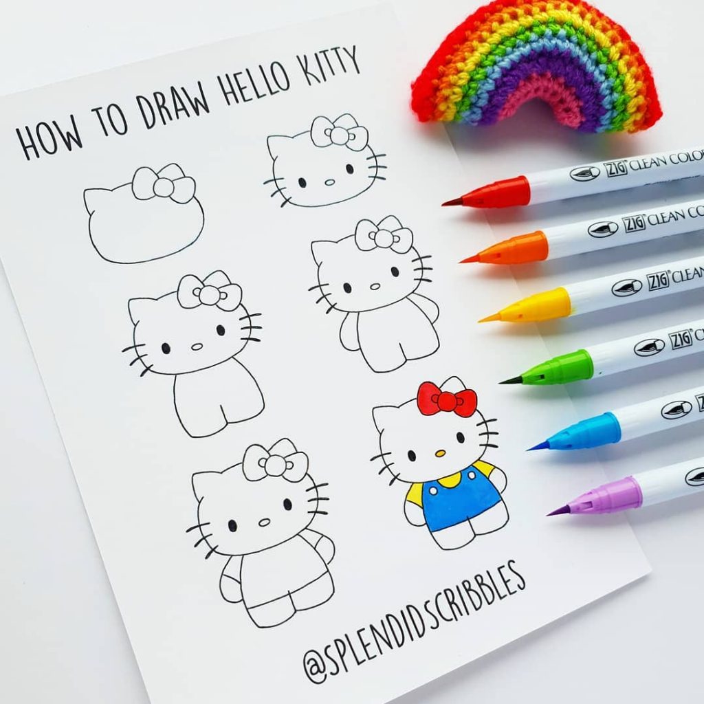Want to learn how to doodle a cute Kitty? +17 DOODLE ART IDEAS FOR KIDS AND BULLET JOURNAL - Learn how to create basic doodles for your kids or for your planner. Enjoy!
