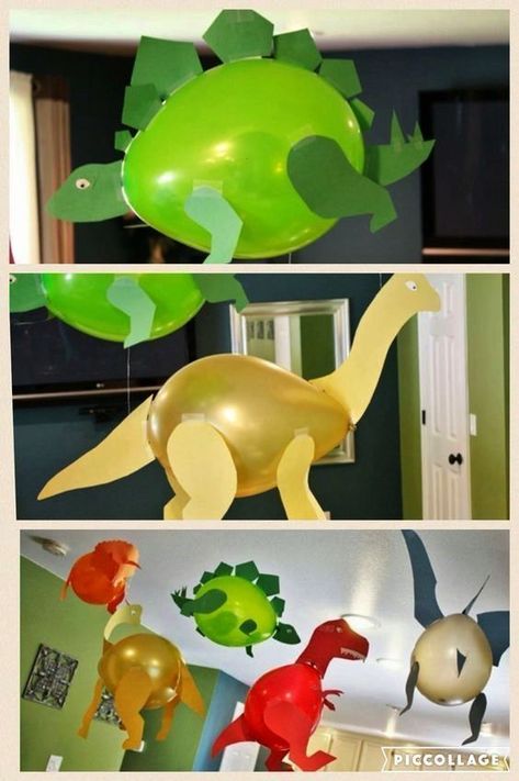 Dino Ballooon Decor, Time for a new idea for your drive by birthday parade for your kids. Here I bring you some Dino Drive-By Birthday Parade Ideas