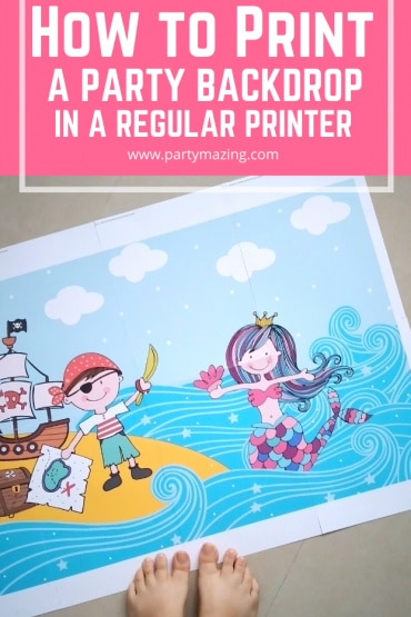 HOW TO PRINT A PARTY BACKDROP IN A PRINTER