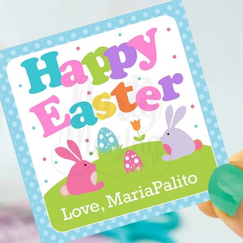 E160 SQUARE TAGS EASTER BUNNY_COVER8