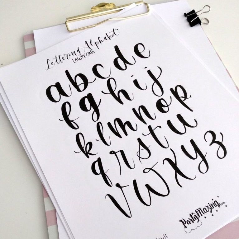 6 Hand-Lettering Basic Tips and Free Practice Guide