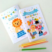 Personalized Circus Coloring Books | Printable Toddler Birthday Party Favor | Children's Activity Booklet Party Favors | E424