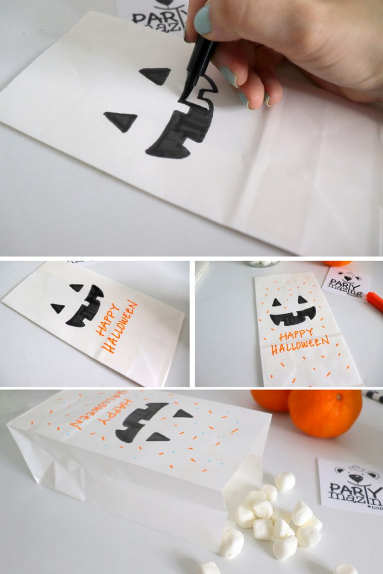 8 Cute and Easy Halloween Treat Bags Ideas Partymazing