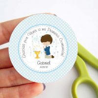Boy First Communion Tags | Printable Gift Labels Labels or Party Favor Tags | PK06 | E062
