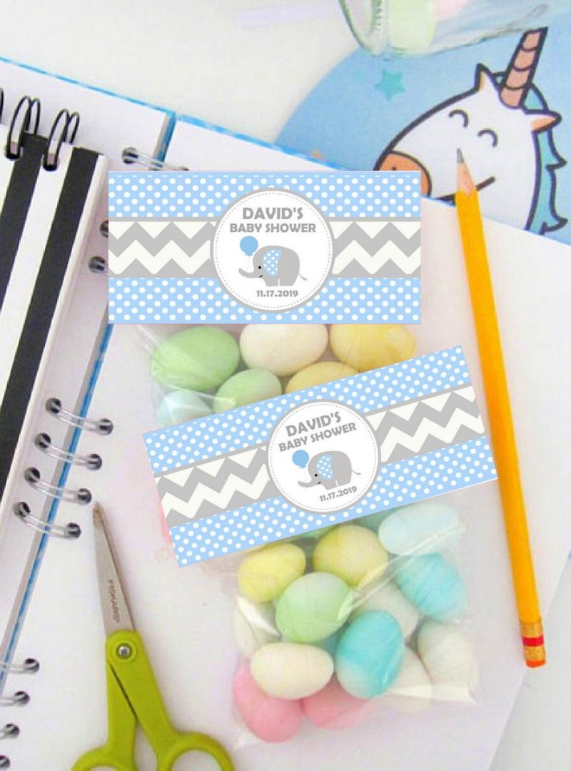 Editable Blue Elephant Baby Shower Party set | Printable Editable Full Party Decoration Kit Full Set| PK03 | E020
