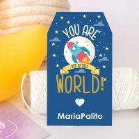 Editable You are awesome Gift Tag | Printable You are out of this World | Appreciatiation Tag | Rocket Outer SPACE Gift Tag |  PK21 | E070