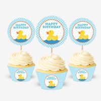 Little Ducky First Birthday Party Set Decor | Printable Rubber Duck Express Party Package Set | PK23 | E010