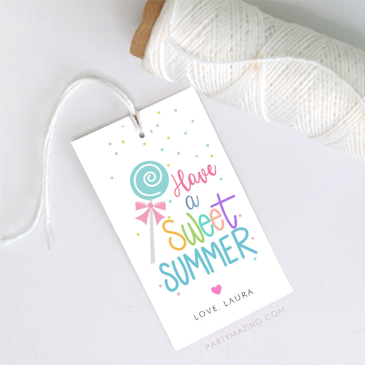Free Printable Gift Labels & Tags - Summer Theme - Pretty Darn